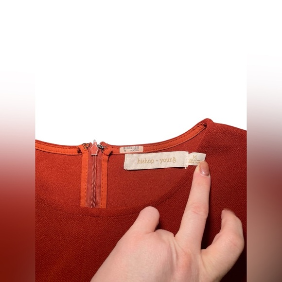 Bishop & Young Belted Rust Jumpsuit Size Medium - Picture 6 of 6